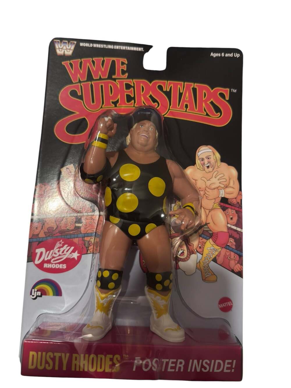 Mattel WWE Superstars LJN Collection Dusty Rhodes 8-inch Action Figure